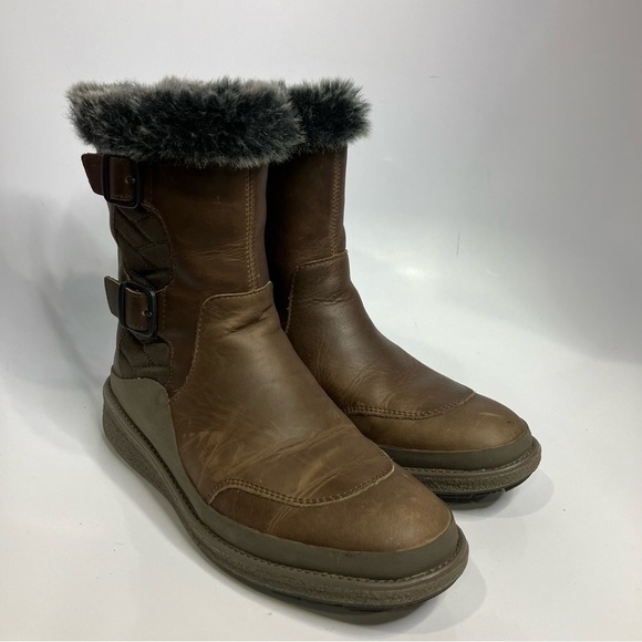 Merrell Tremblant Ezra boots arctic grip winter boots brown size 7 - Picture 1 of 8